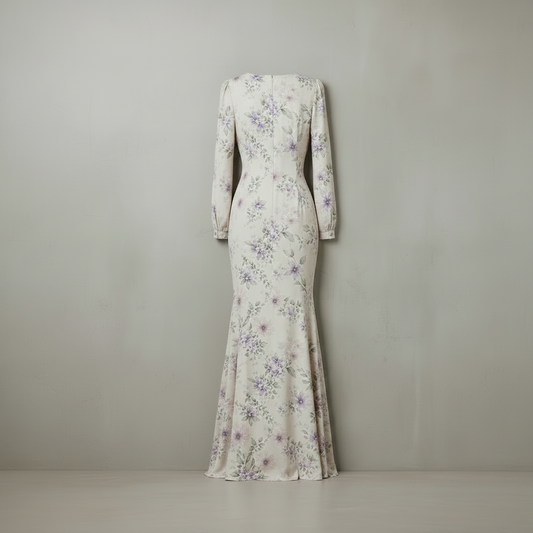 Robe beige en polyester