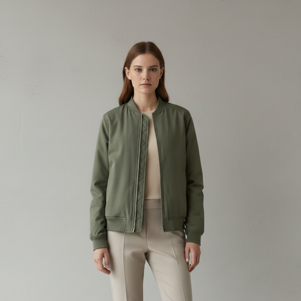 Veste verte en polyester
