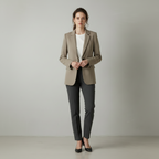 Blazer en polyester beige