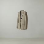 Blazer en polyester beige