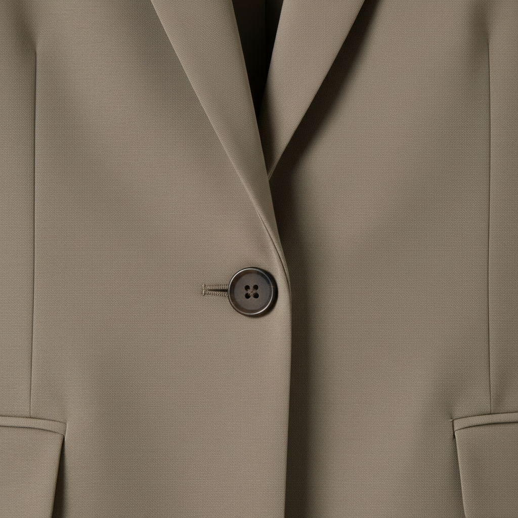 Blazer en polyester beige