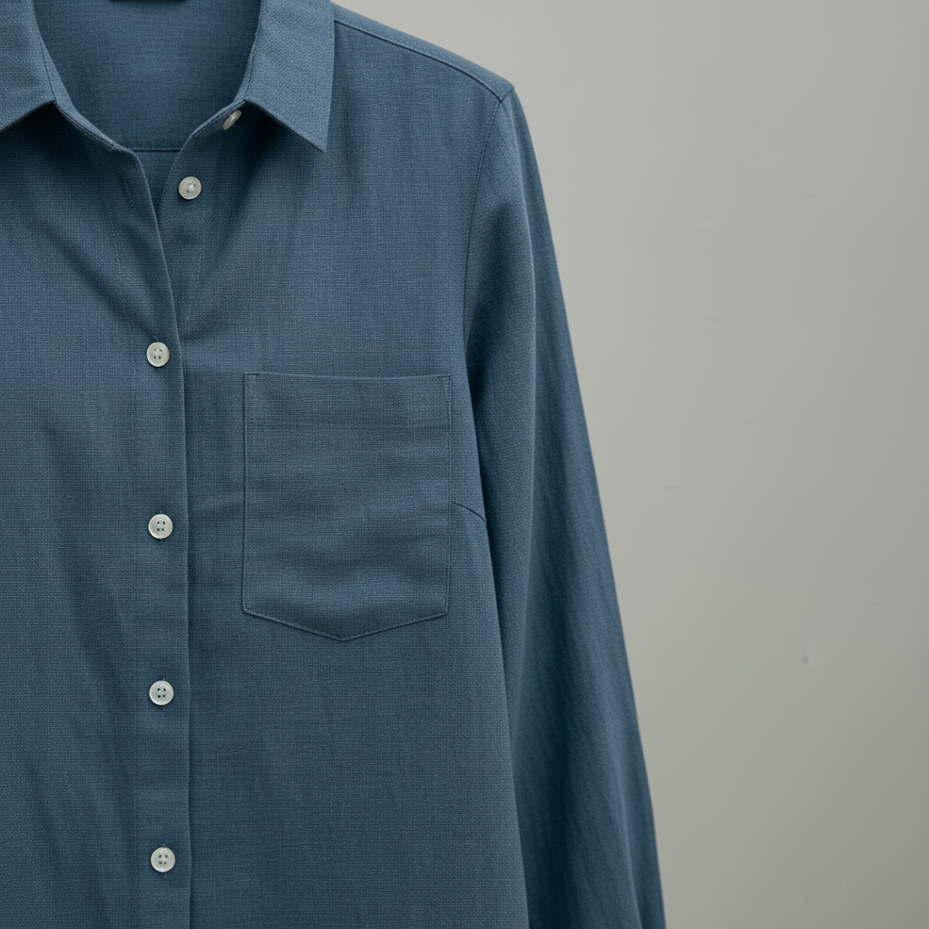 Manches longues en coton bleu