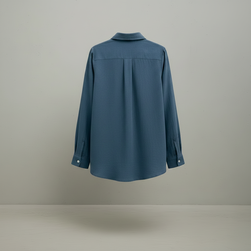 Manches longues en coton bleu