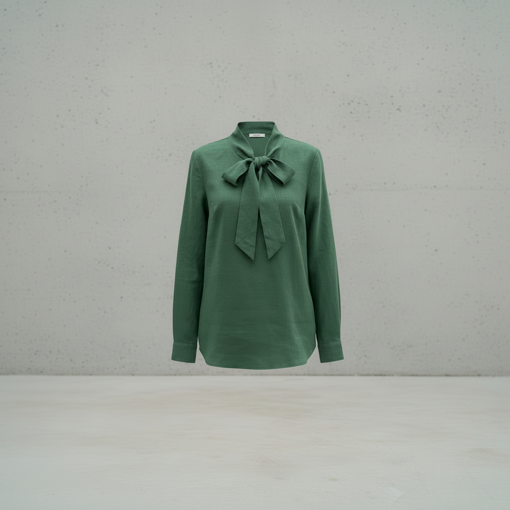 Blouse verte en coton