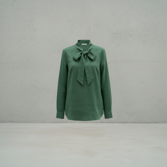 Blouse verte en coton