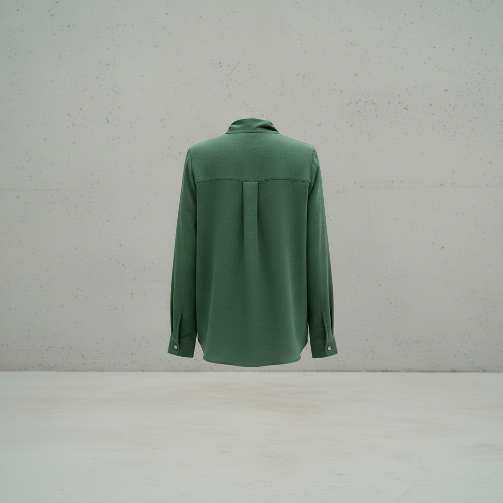 Blouse verte en coton