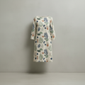 Robe en coton beige