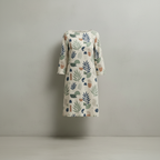 Robe en coton beige