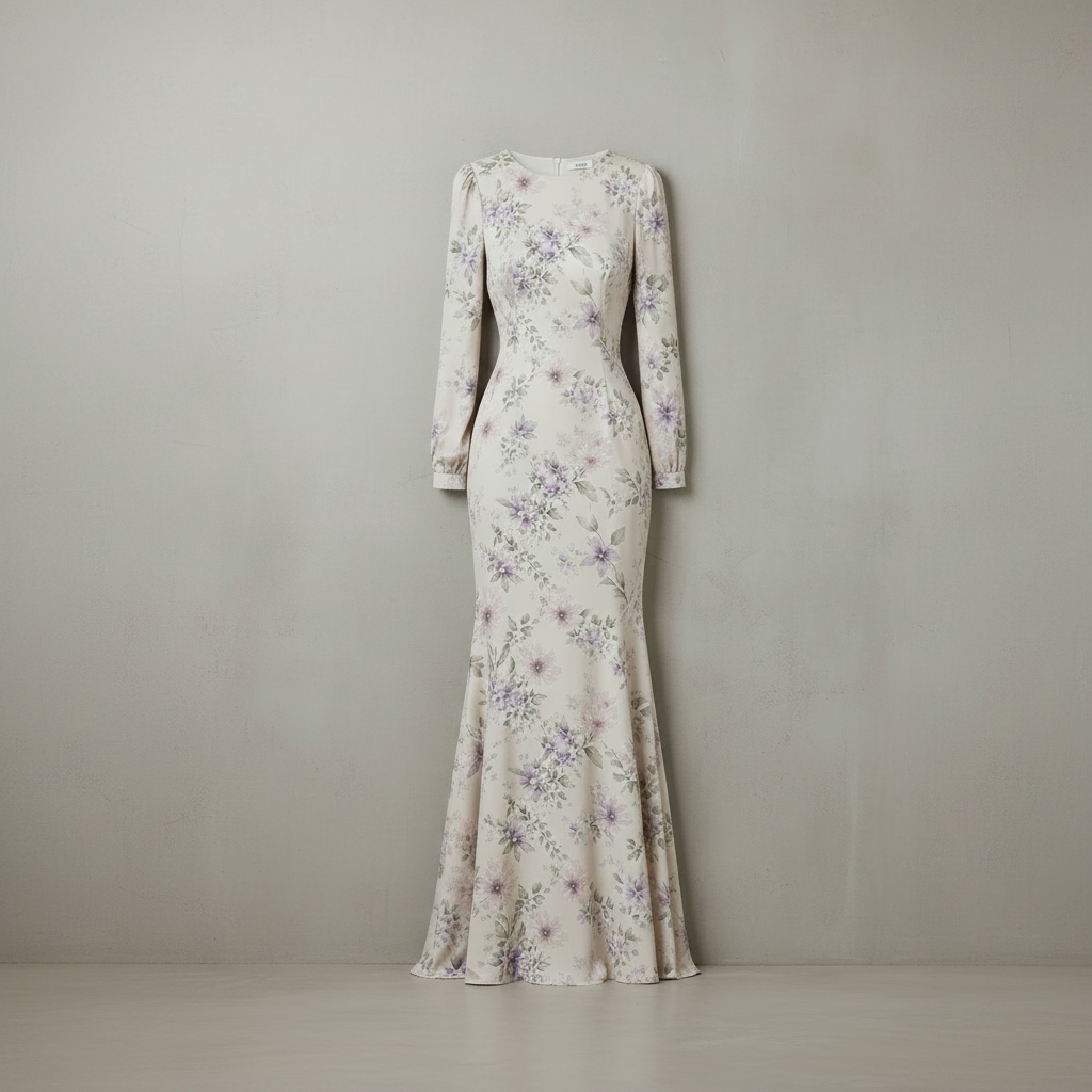 Robe beige en polyester