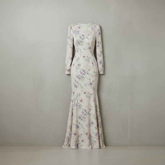 Robe beige en polyester