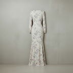 Robe beige en polyester