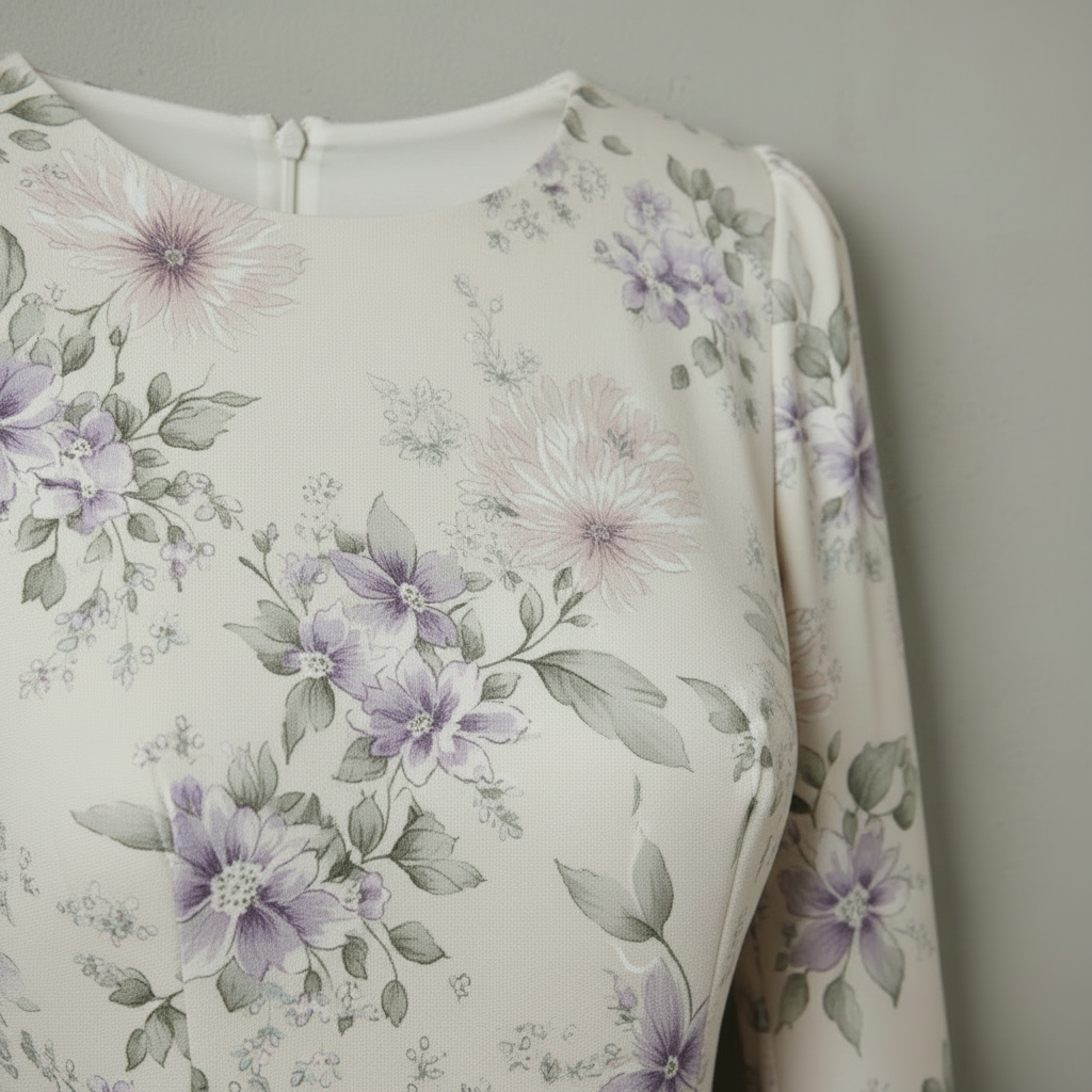 Robe beige en polyester