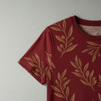 T-shirt rouge en coton