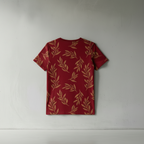 T-shirt rouge en coton