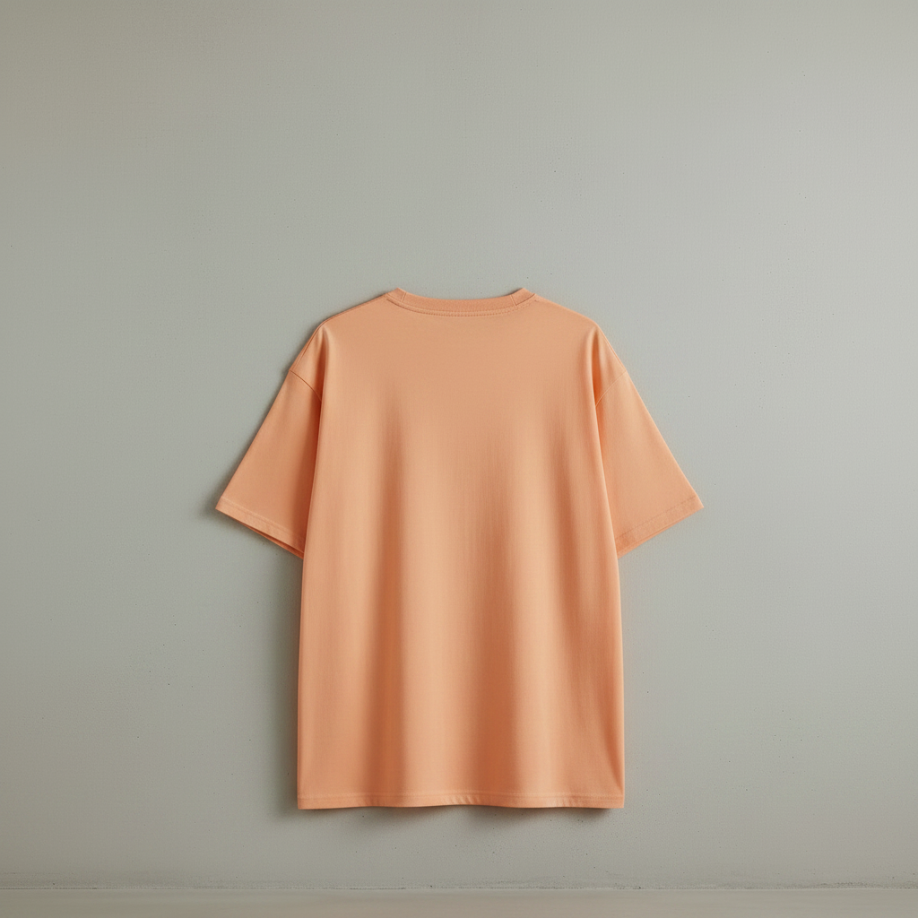 T-shirt orange en coton