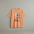 T-shirt orange en coton